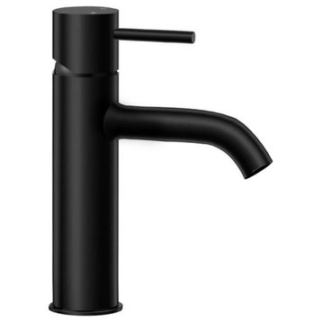 Matte Black Single Hole Bathroom Faucet