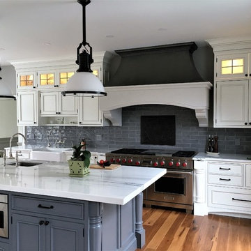 Two-tone French Country Kitchen