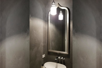 Powder room - contemporary powder room idea in Nashville