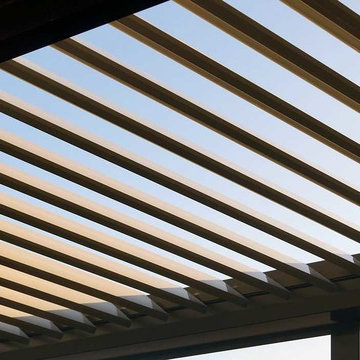 Louver Opening & Closing Roof Verandah w/- Screens, Deck