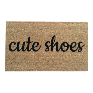 Rubber-Cal Welcome & Please Remove Your Shoes Decorative Welcome Mats, 18 x 30-Inch