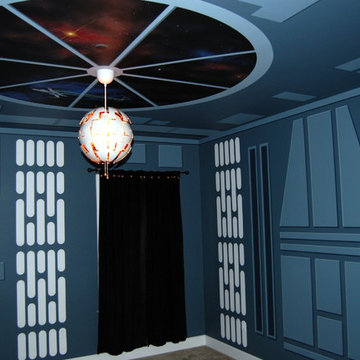 Star Wars: The Force Awakens Murals in a bedroom by Tom Taylor of Mural Art LLC