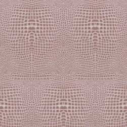 Crocodile Wallpaper in Mauve by Brett Design - Wallpaper