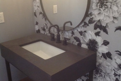 Inspiration for a powder room remodel in Columbus