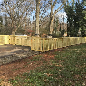 Custom Framed Picket Fence