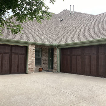 Dark Oak Shoreline Overlay Garage Doors