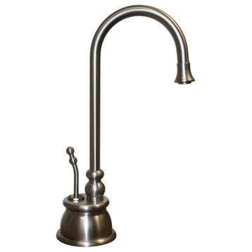 Instant Hot Water Faucet With Gooseneck Spout and Self Closing Handle