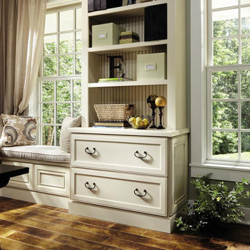 Painted Maple Office Cabinets
