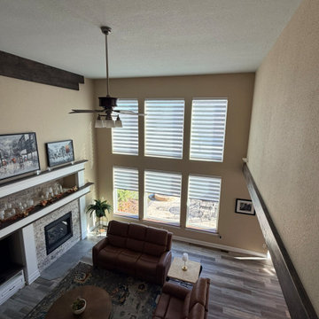 Lake Geneva- Banded Shades, faux wood and duette shades