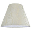 32011 Hardback Empire Shape Spider Lamp Shade, Taupe, 14" wide, 7"x14"x11"