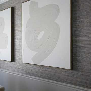 Cream Inspired Foyer, Dining, & Living Room