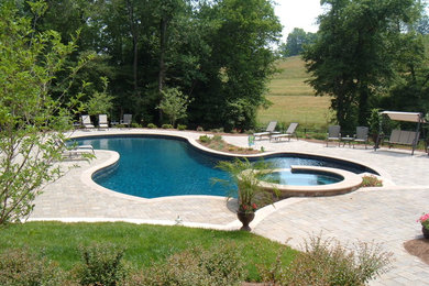 Example of a transitional pool design in Raleigh