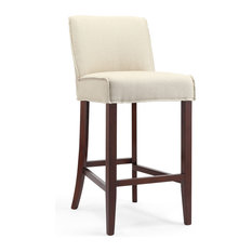 50 Most Por Bar Stools And Counter For 2018 Houzz 1st Avenue Monterey Gray Upholstered Bar Stool Dark Wood Base Stools And