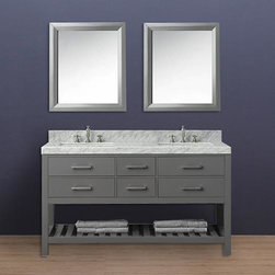Messina 60" Double Sink Vanity Set - Bathroom Vanities And Sink Consoles