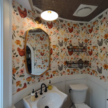 Cheeky wallpaper powder/laundry room