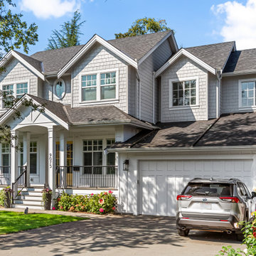 Siding Installation - James Hardie Shakes & Shingles in Pearl Grey