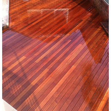 Carss Park Merbau decking and privacy screen