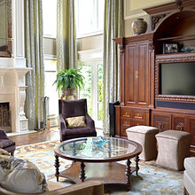 living room built ins