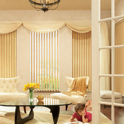 Cadence&reg; Soft Vertical Blinds with PermaTilt&reg; Wand Control system - Vertical Blinds