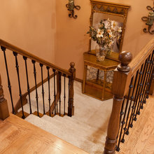 Staircase down to b/ment