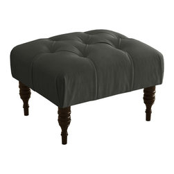 Skyline Furniture - Skyline Velvet Tufted Ottoman Bench - Bedroom Benches at Hayneedle - Dining Benches