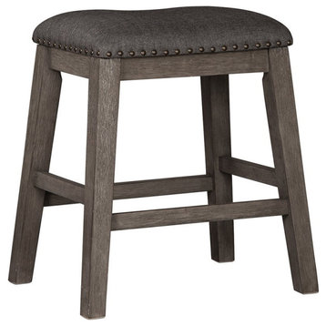 Ashley Furniture Caitbrook 24" Upholstered Counter Stool in Gray