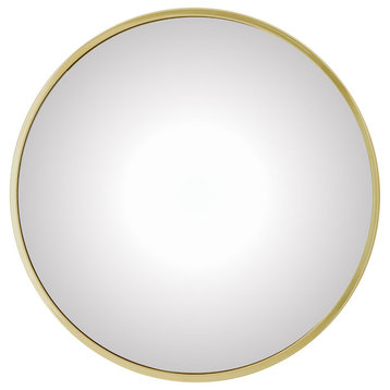 Hoop Convex Mirror, Brass, Large