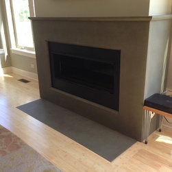 Fireplaces | CustomCreteWerks - Indoor Fireplaces