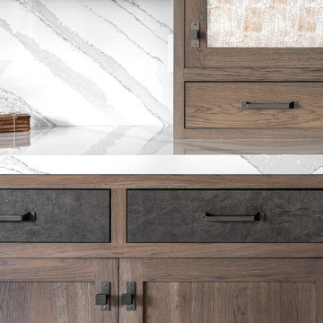 Check out these Shagreen Drawer Fronts