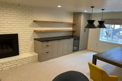 Inspiration for a transitional basement remodel in Salt Lake City