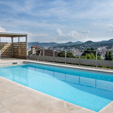 Jaune & Bleu - Piscine sur mesure