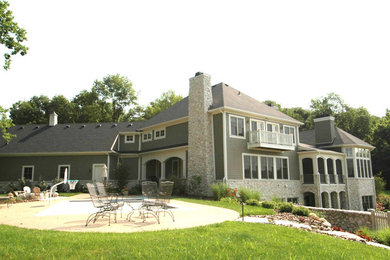 Transitional exterior home photo in Indianapolis
