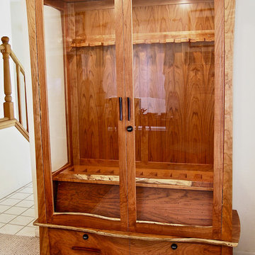 Live Edge Mesquite Display Cabinet