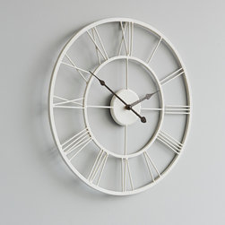 white metal wall clock - Wall Clocks