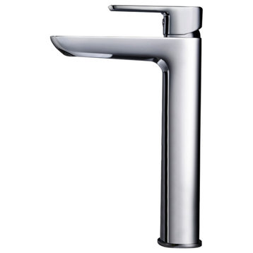 Dowell 8001/022 Series Single Handle Vessel Bathroom Faucet, Chrome
