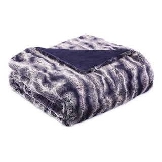 LHC Faux Fur Throw - 60 x 70 in. - Amber Brown