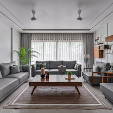 Surat Houzz: Architect's Home Celebrates Cool Greys & Warm Browns