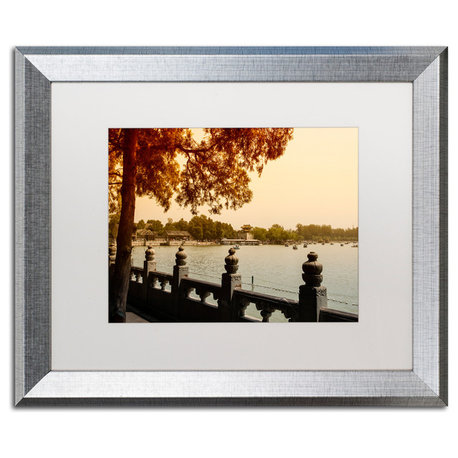 Philippe Hugonnard 'Kunming Lake' Art, Silver Frame, White Matte, 20"x16"