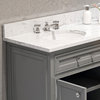 Derby Cashmere Bathroom Vanity, 72" Wide, Two Mirrors, No Faucet