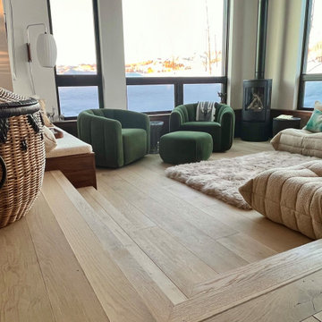 Sunken living room that inspires an elevated mood!