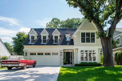 Example of a classic exterior home design in Minneapolis