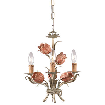 Crystorama Southport Hand Painted Wrought Iron Mini Chandelier
