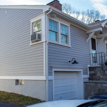 James Hardie Pearl Gray Siding in Darien, CT