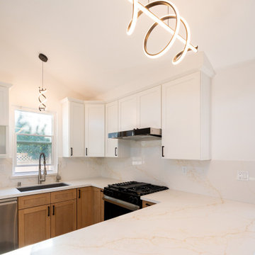 Bright Transitional Kitchen with Clean Lines and Warm Wood Contrast | Premium RT