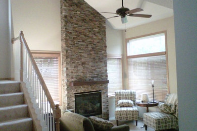 Inspiration for a craftsman living room remodel in Minneapolis