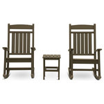 Durogreen - DUROGREEN Classic Rocker Set, Weathered Wood - "Unwind on the front porch next to your loved ones with your DuroGreen Rocker Set.  You can continue to relax because our rocker set is made of materials that are low maintenance and can stand up to the elements.