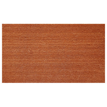 Natural Coir & Vinyl Doormat, 24"x36"