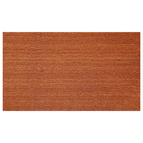 Natural Coir & Vinyl Doormat, 24"x36"