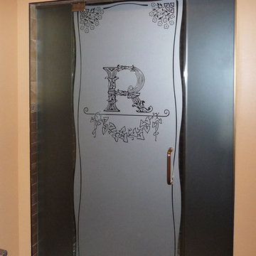 Art on Bathroom Shower Door