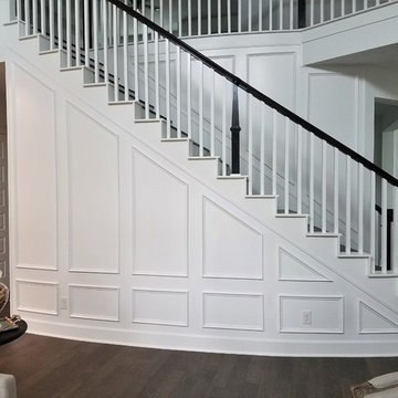 Curved Staircase Applied Block Panels